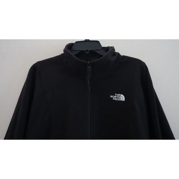 The North Face NF0A5J6HJK Women Sz L Black TKA Attitude 1/4 Zip Fleece Jacket $1 - Picture 4 of 10
